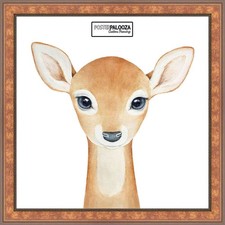 Square Slim Profile Gold Picture Frame - UV Acrylic, Backing, Hanging Hardware