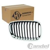 Diederichs KÜHlergrill Niere Chrom/Schwarz Rechts Passend FüR BMW 1Er | 1281042