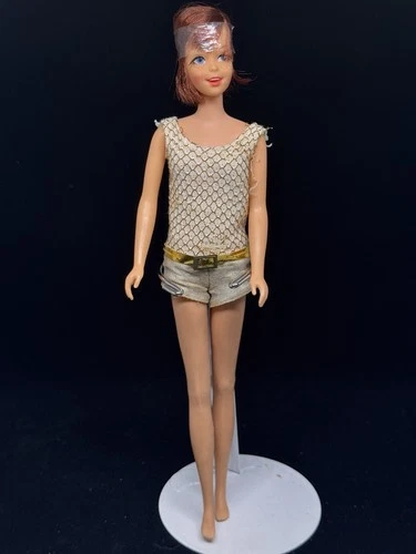 Vintage CASEY Titan Hair - TNT Barbie - Iconic Gold Swimsuit - 1966 Mattel Japan