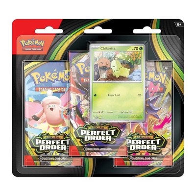 Pokemon x1 Perfect Order (ME03) 3-Pack Blister Brand New Factory Sealed