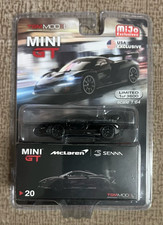 Mini GT Mijo TSM Model 20 1/64 McLaren Senna Black Diecast Car Model