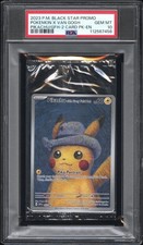 Pokemon PSA 10 Gem Mint Sealed Pokemon x Van Gogh Felt Hat Pikachu SVP 085