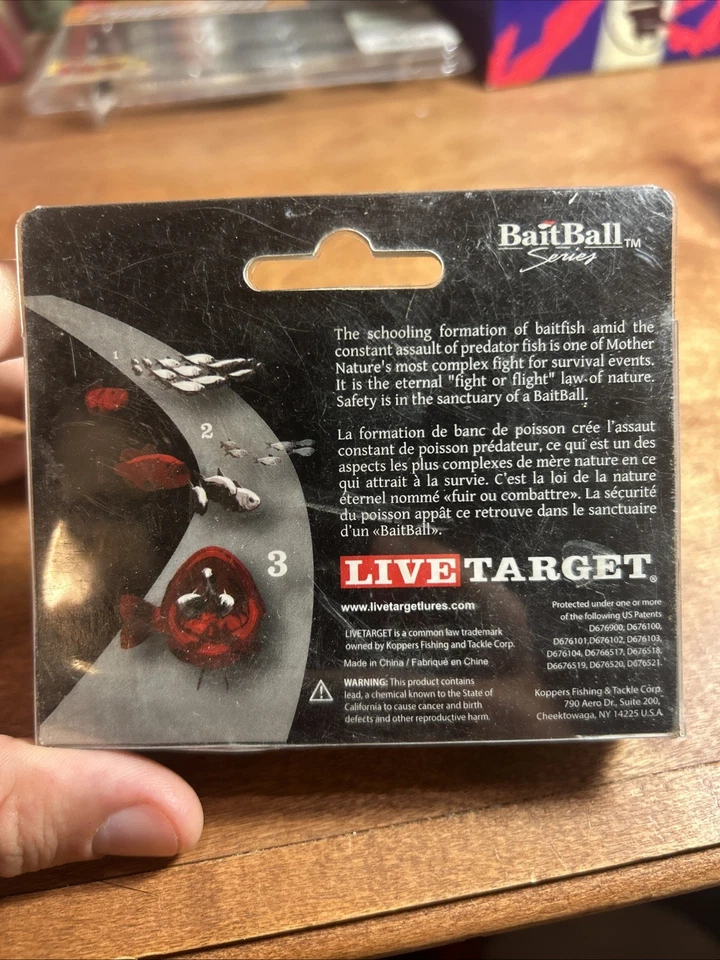 Bola de cebo Live Target serie 1/4 oz perla/sombra violeta Foto 2 de 2