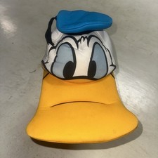 Vintage Disney Parks Donald Duck Hat Adult OS 3D Foam Puff Beak Disney World Fun