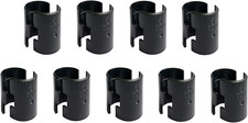 18 Pcs 9 Pairs Wire Shelving Shelf Lock Clips for 1" Post Black
