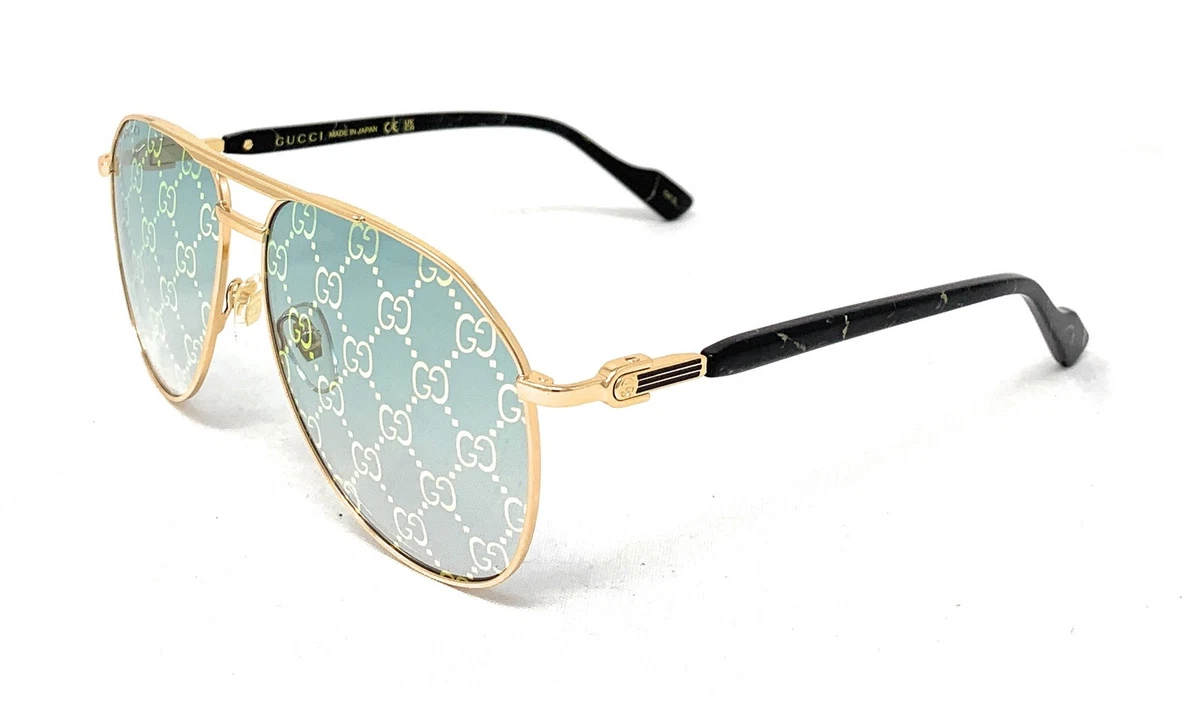 Gucci Aviator Green Sunglasses for Men for sale | eBay