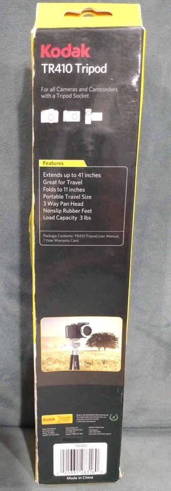 Kodak Camera TR410 Tripod Extends To 41 Inches NEW - Image 3 of 4