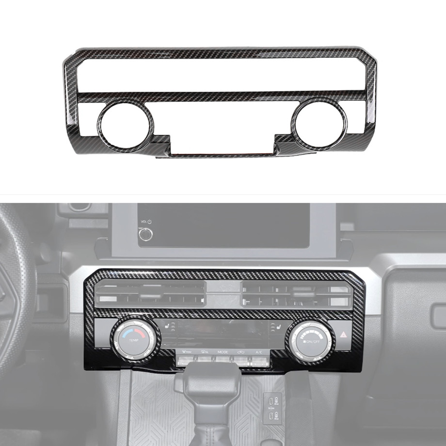 Carbon ac air conditioning panel cover trim accessories for toyota 4runner 25-26