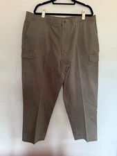 Perry Ellis America Mens Sage Cargo  Pants NWT Sz 42x30 Soft  Cotton Twill