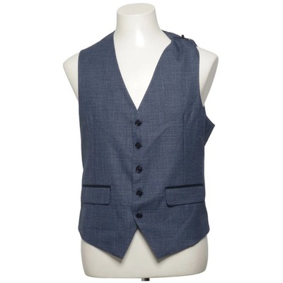 Ds Damat, Anzugweste, Größe: 48, Blau, Acetat/Elasthan/Polyester/Viskose #XES