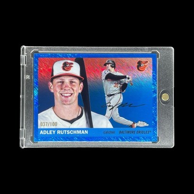 ADLEY RUTSCHMAN /100 BLUE SHIMMER REFRACTOR 2025 Topps Chrome Platinum - Red Sox