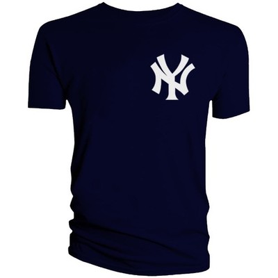 NY Yankees T-Shirt Chest New York Baseball Nyc Men BNY02