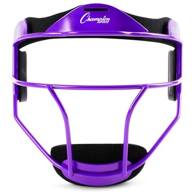 Champion Sports Adult Purple Softball Fielder's Mask Wide Vision Durable Fit