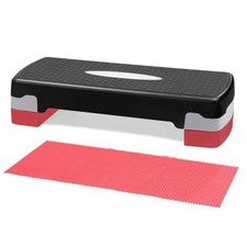 Home Fitness Aerobic Exercise Training 2 Level Adjustable Step Yoga Gym Stepper
