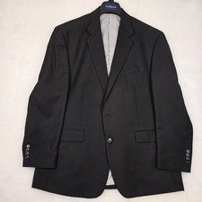 Croft  Barrow Men  s Black Blazer Sport Coat 46R Missing Button