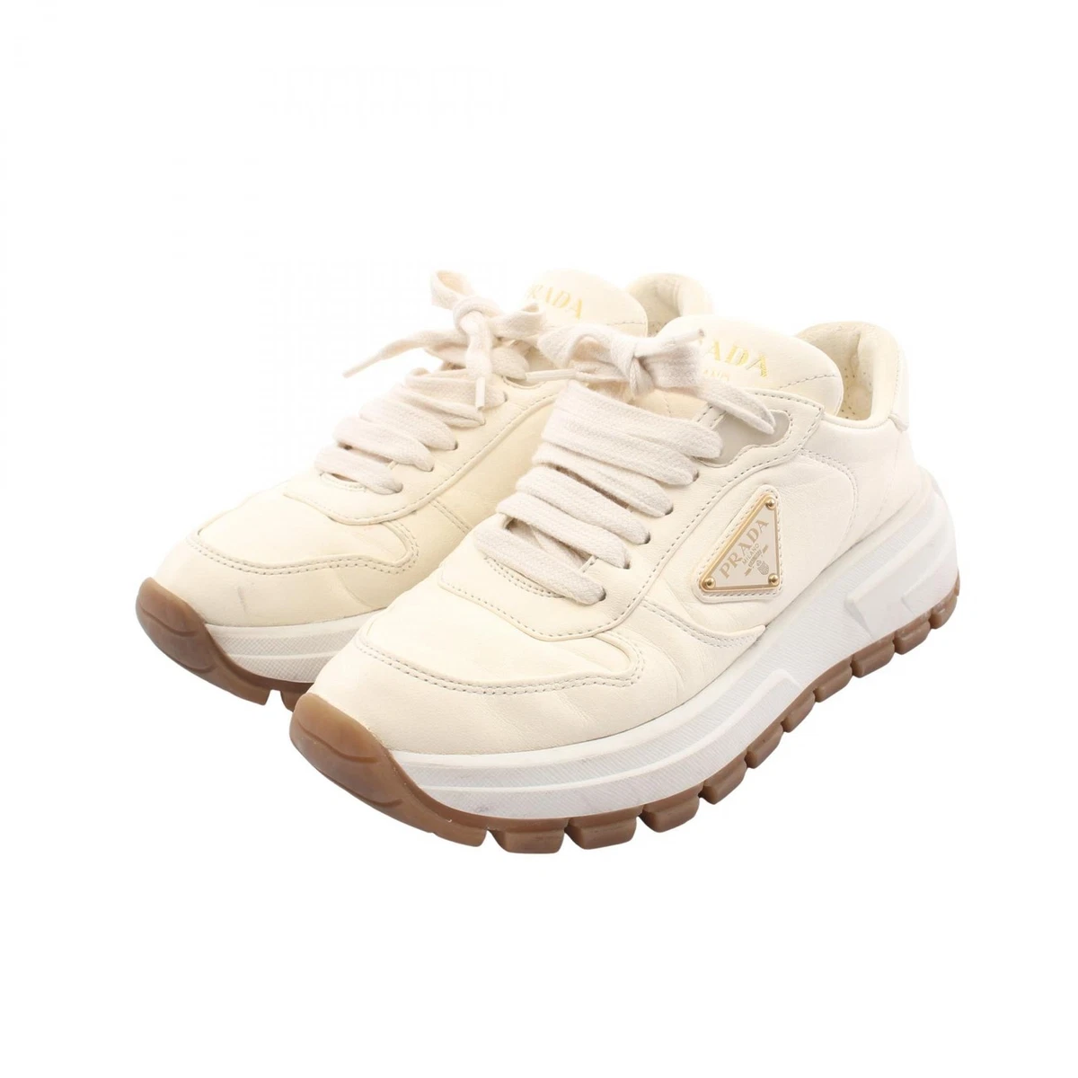PRADA PRAX 01 Sneaker Leder weiß #36 gebraucht Damen