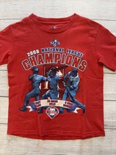 Philadelphia Phillies Shirt Youth Small Red 2008 NLCS Champions MLB Baseball