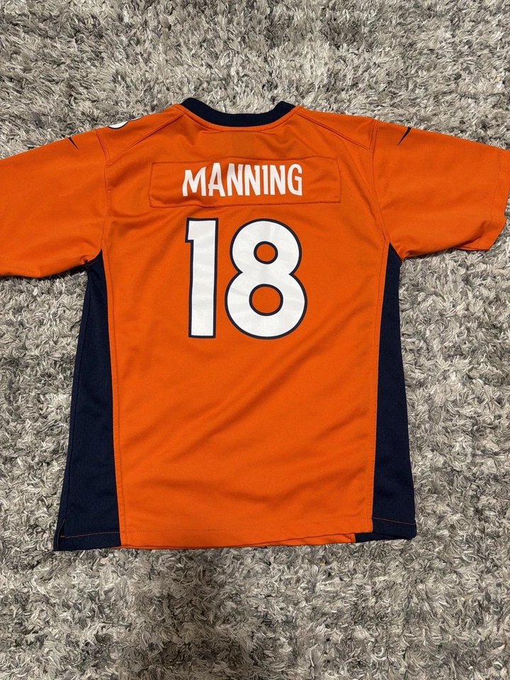 Camiseta de fútbol americano Nike On Field Denver Broncos Peyton Manning #18 juvenil grande L Foto 2 de 4