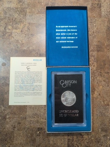 1883-CC Uncirculated GSA W/ Box & COA Morgan Silver Dollar Carson City Mint🔥🔥