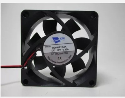 For HXH Fan HDH0712UA DC12V 0.35A 7025 7CM 2 wire cooling fan