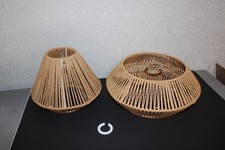 Deckenlampe Ersatzschirm E27 Adapter E14 Rattan Pendelleuchte Lampe Lampenschirm