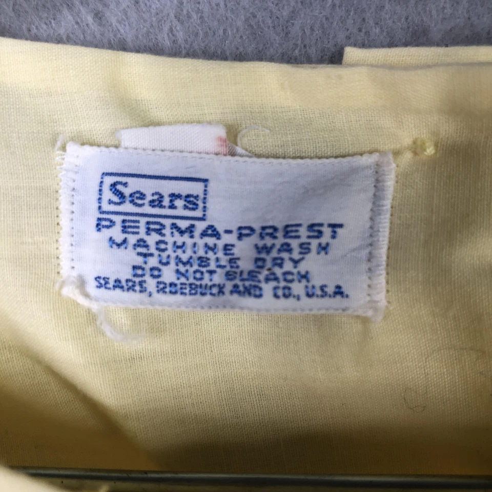 Juego de pijama vintage Sears para mujer 38 amarillo Perma-Prest 2 piezas hecho en EE. UU. AÑOS 60 Foto 3 de 4