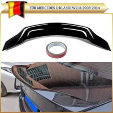 Heckspoiler Heckfl&uuml;gel Lippe f&uuml;r Mercedes W204 C63 Sport Schwarz Glanz RT Style
