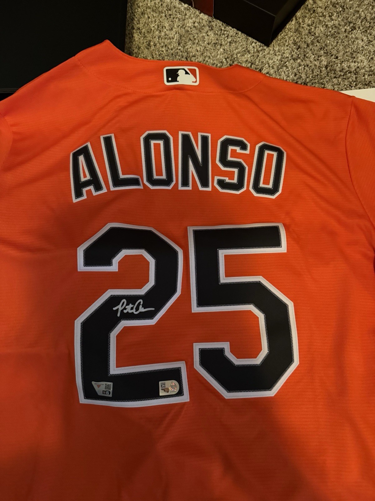 Pete Alonso Signed 2026 Fanatics Under Wraps Vol 2 Nike Jersey Orioles Orange