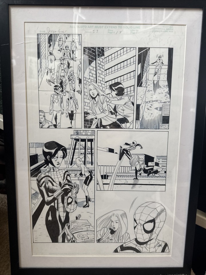 SPIDER-GIRL #53 pg 14 Pat Olliffe Al Williamson Rare Original Comic Book Art 1:1 Comic Art