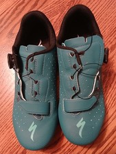 NUEVO Specialized Torch 1.0 bicicleta de carretera zapatos verde azulado EU 40 US 7.5 lista $ 140