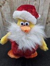 Vintage Dan Dee Animated Singing Dancing Christmas Chicken "Chicken Dance" 8"
