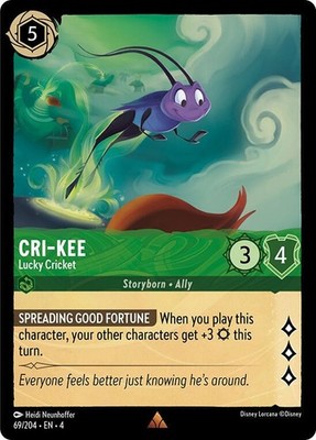 Disney Lorcana TCG - Ursula's Return - Cri-Kee - Lucky Cricket - 69/204