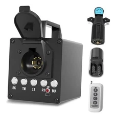 Portable Trailer Light Tester Box, Wireless Remote Control Operation, with 12V 