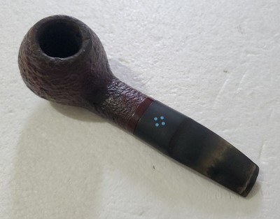 Vintage Sasieni 4 Dot ''Ruff Root Dark'' France Estate Tobacco Pipe ~5'' Long