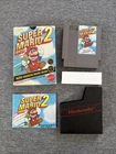 Nintendo CIB Super Mario Bros. 2 NES Complete In Box Hang Tab Matte Sticker