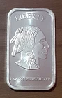 1 oz .999 Fine Silver Liberty Bar - *INDIAN HEAD/ BUFFALO*
