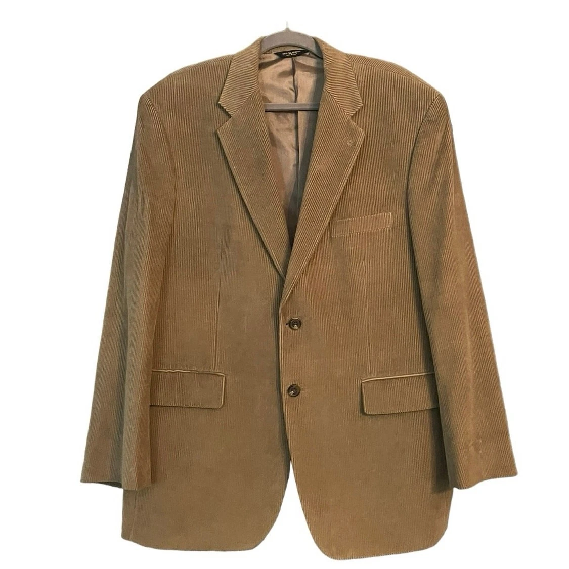 Lauren Ralph Lauren Widewale Corduroy Blazer 42R Coat Jacket Tan Career Office