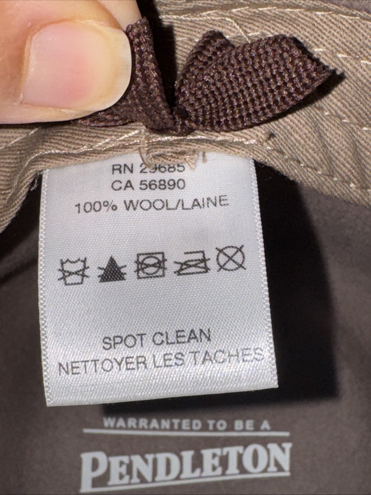 Pendleton Outback 100% Wool Fedora Hat Mens M Lea… - image 12