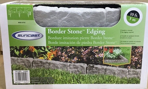 Suncast Bse10tg 12-in. Bordure Stone-like Bordure, 10-pk., Taupe