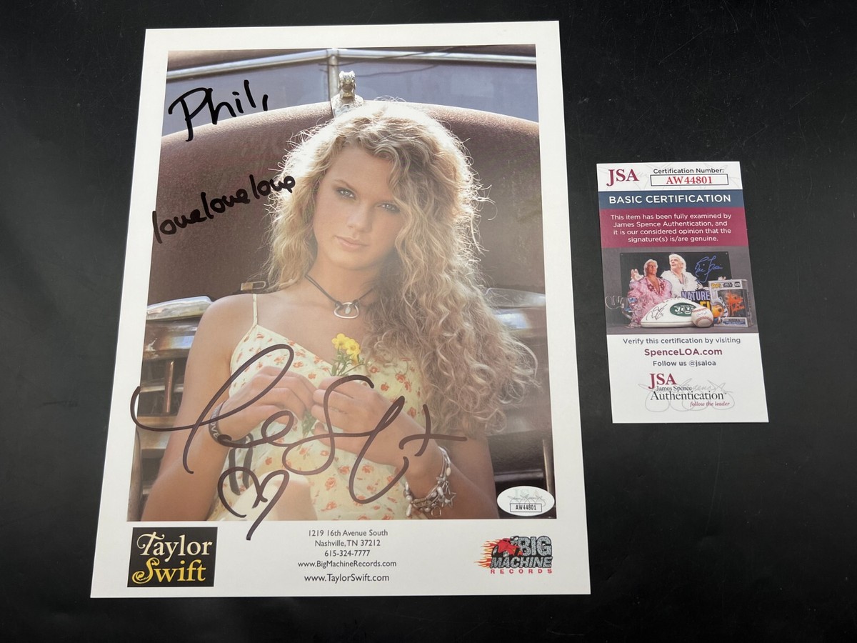 2007 Taylor Swift Signed Autograph 8.5x11