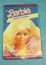 Barbie 1985 World of Fashion Booklet Insert.