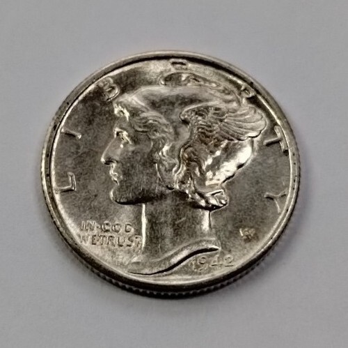 1942 D Mercury Dime - Picture 3 of 6