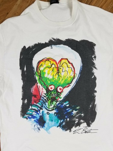 Vintage 1996 Mars Attacks Filmshirt Größe Medium Warner Brothers Tim Burton - Bild 3 von 7