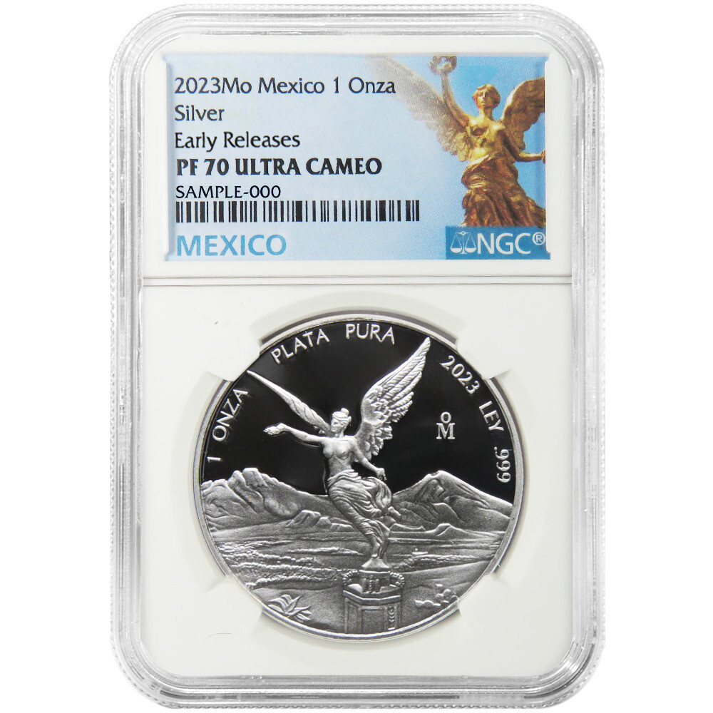 2023 Proof Silver Mexican Libertad Onza 1 oz NGC PF70UC ER