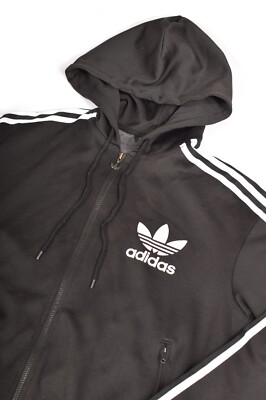 ジャケット・アウター adidas vintage ''High Neck Track Jaket' Adidas Vintage Black Full Zip High Neck Track Fleece Jacket