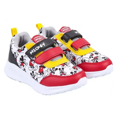 Chaussures Disney Mickey Souris Baskets Sportif A Fermeture Scratch Enfant 4990 - Photo 1/4