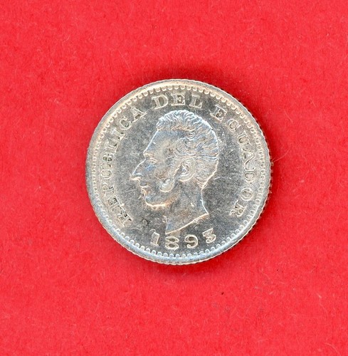ECUADOR 1/2 DECIMO 1893 LIMA KM 55.1 AU-UNC