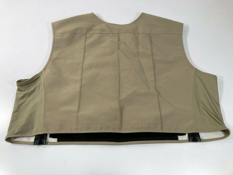 BLAUER 8370 POLYESTER ARMORSKIN VEST OUTER ARMOR CARRIER SILVER TAN L/XL SHORT - Image 2 of 4