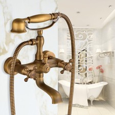 Retro Nostalgie Wannenarmatur Wandarmatur Badewannenarmatur Duscharmatur Messing