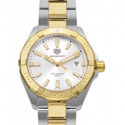 TAG Heuer Aquaracer 3-hand Quartz White Dial Men's Watch WBD1120